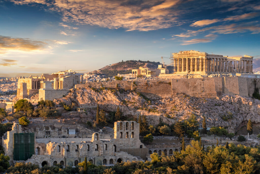 the acropolis of athens, greece